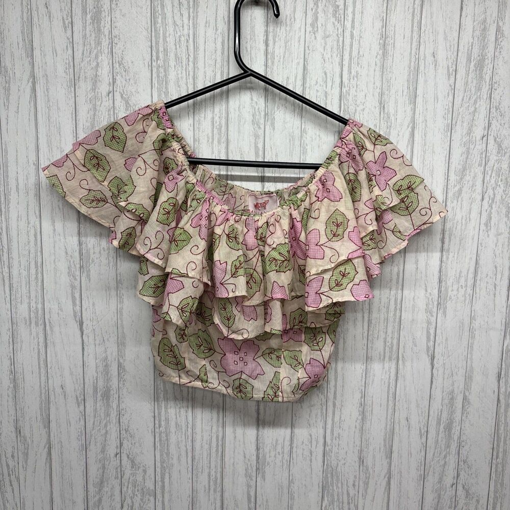 Womens Size XS Banjanan Floral Crop Top NWT